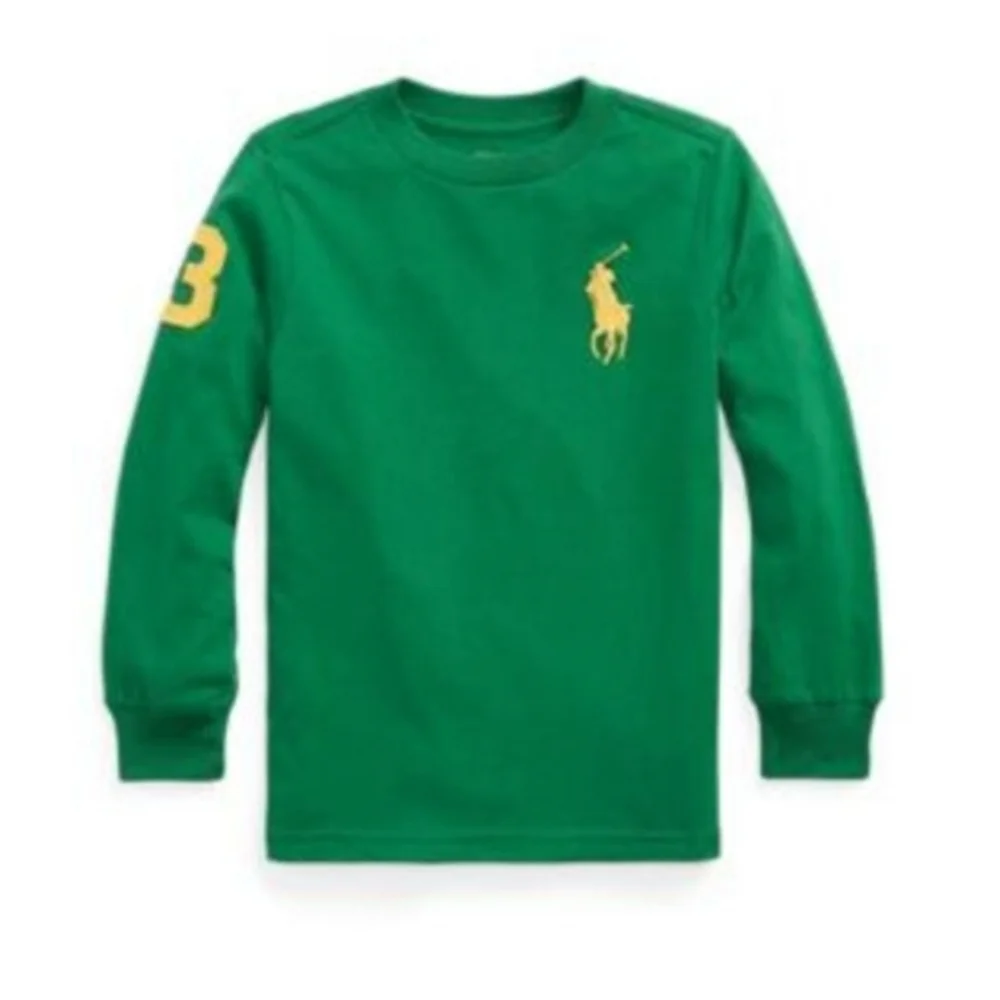 Polo Ralph Lauren Green Big Pony Long Sleeve Tshirt